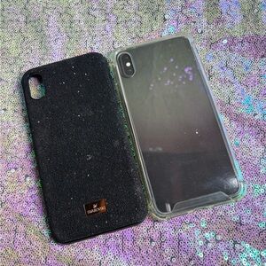 iPhone XSMAX Cases-Swarovski & Clear